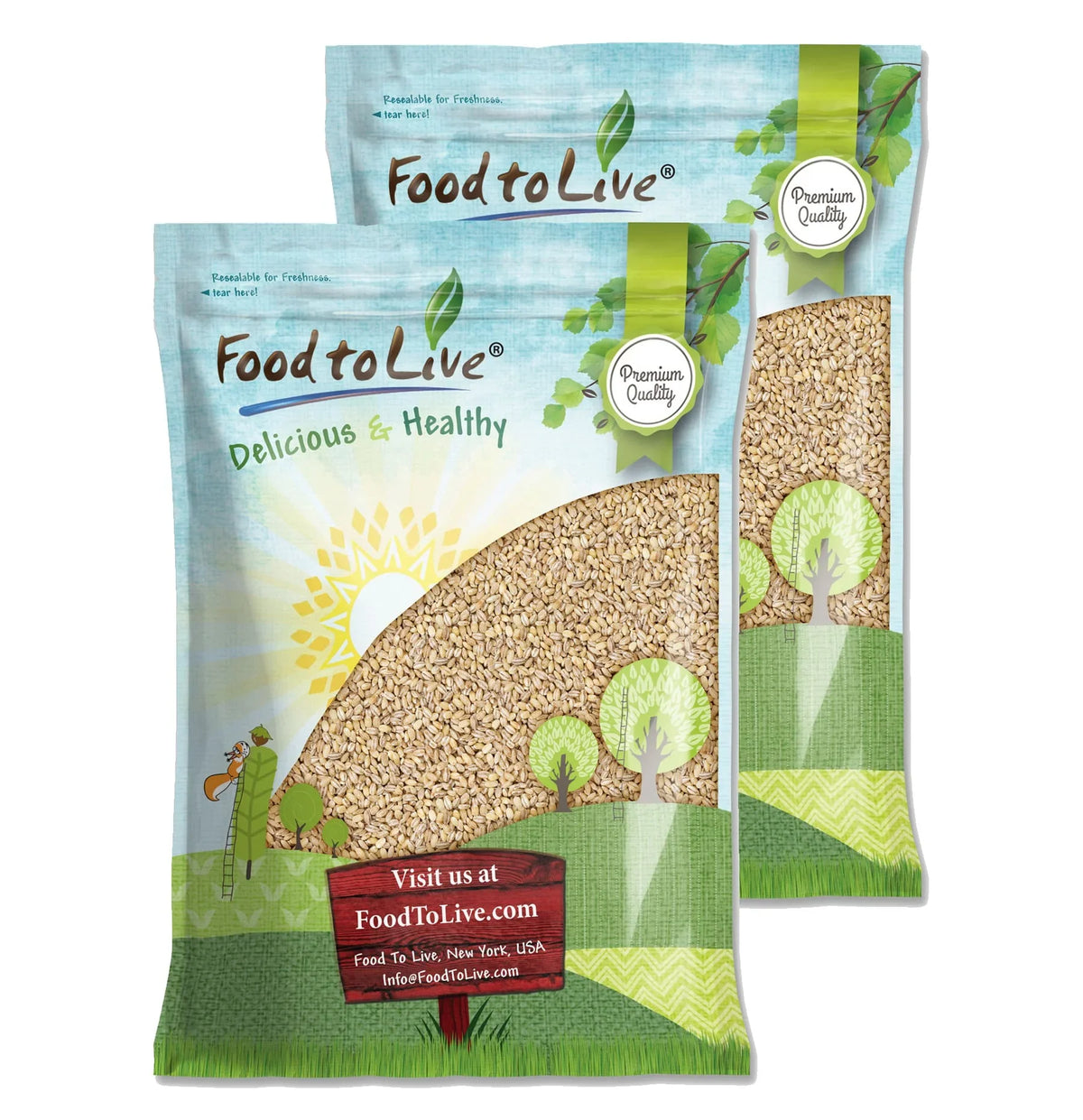 by Live Pearled to Kosher, Food Vegan, — 25 Pounds Barley, Raw —
