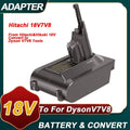 & V7/V8 Battery 18V for Hikoki Battery to Fluffy Adapter Hitachi Converter Motorhead for Dyson