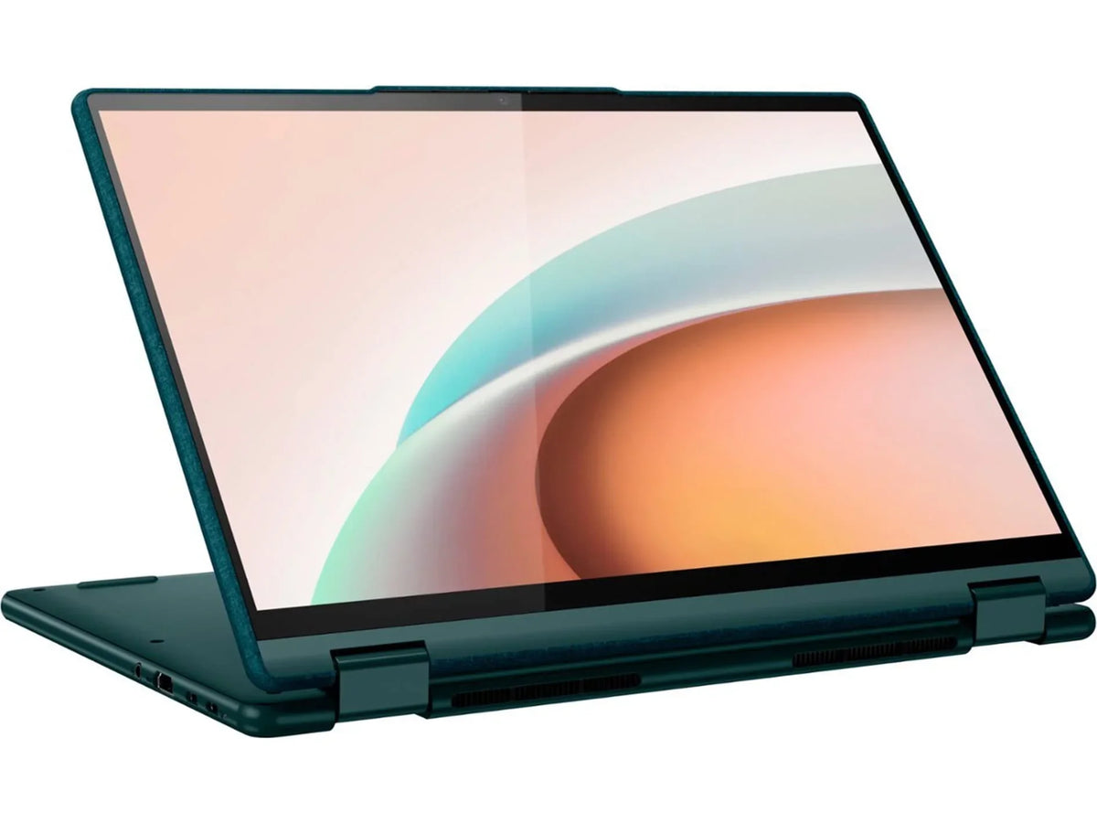6 Card 5 Touchscreen 8GB AMD USB 13.3" Yoga 5500U, Backlit 360° SSD, 2-in-1 SnowBell PCIe 11, Lenovo 2TB RAM, WUXGA 32GB Dark Reader, Laptop, Win 2023 Keyboard, Ryzen Teal, Fingerprint