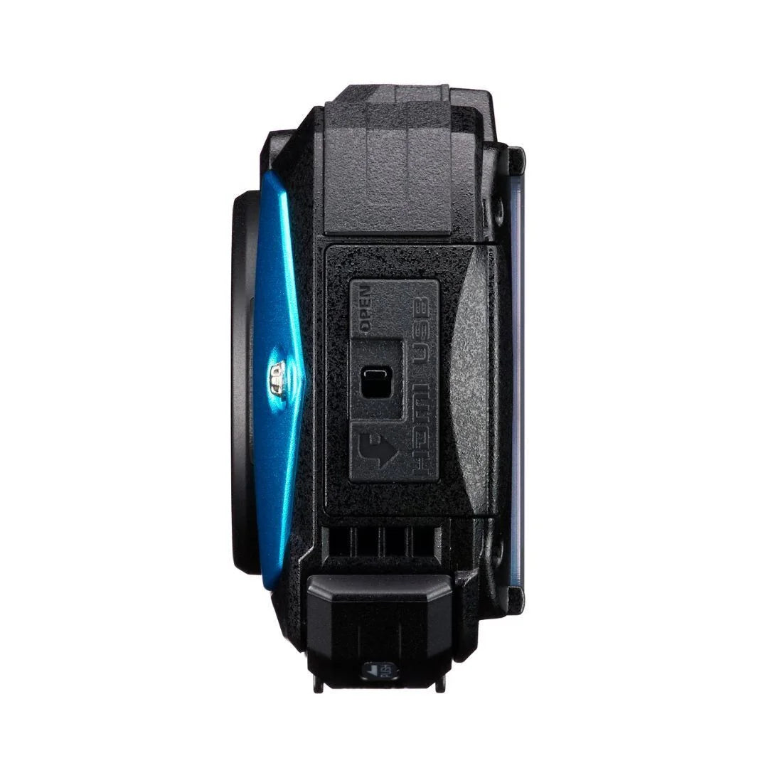 Compact WG-90 Memory (Blue) PENTAX Kit 64GB Accessory with Cleaning Bundle Card and Bag Camera