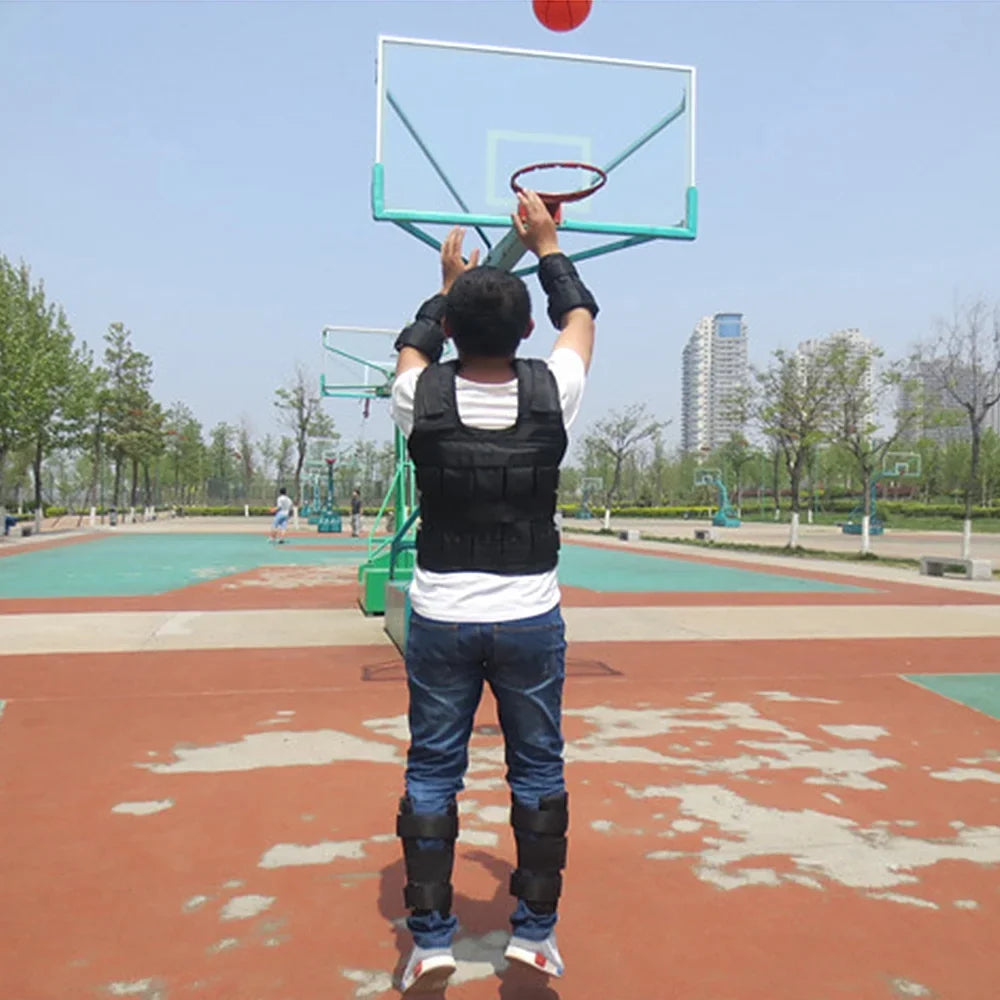 Weighted Weight (Empty) 50kg Training Jacket Adjustable Strength Tomfoto Exercise Loading Vest Oxford Weight Max Cloth Loading