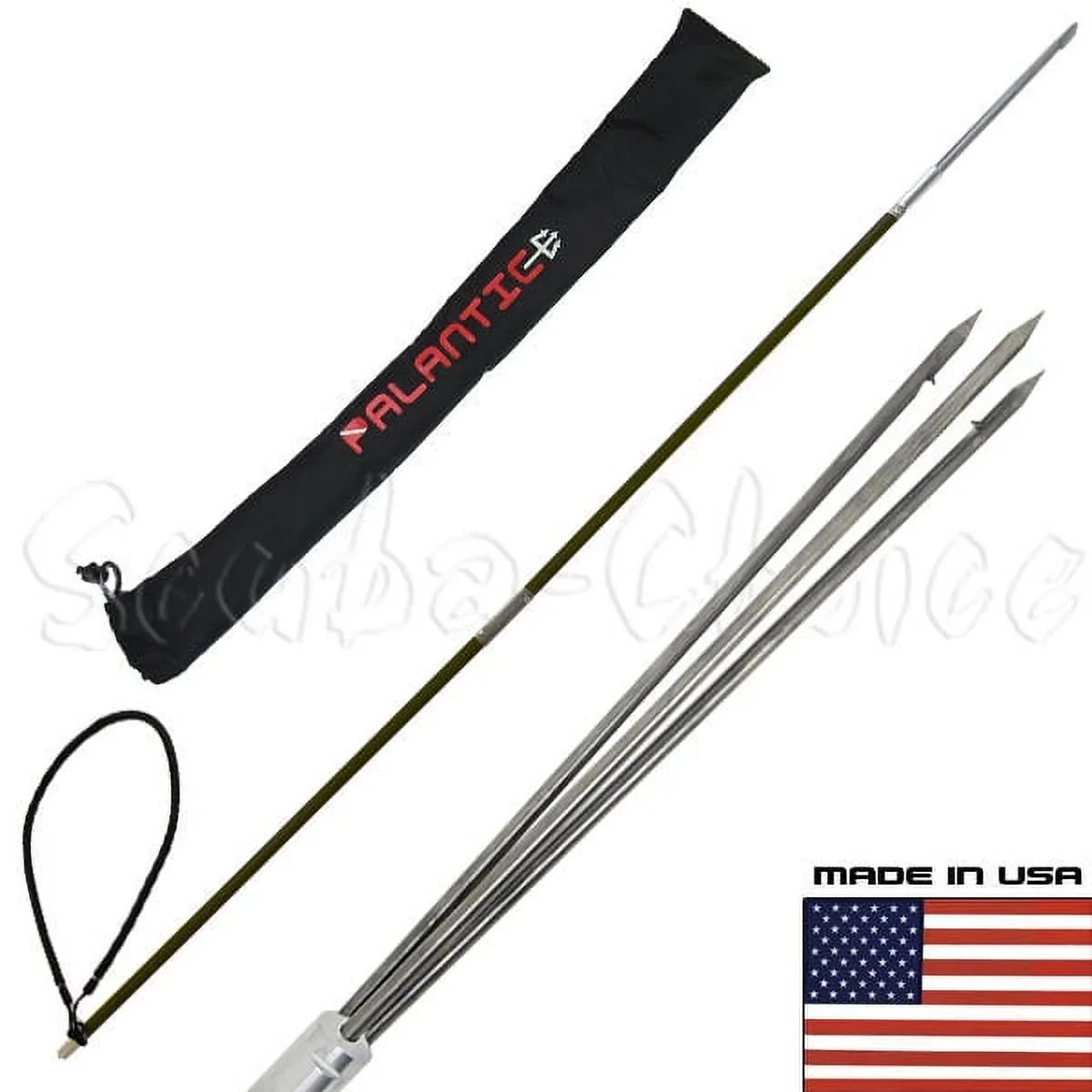 & 3 Spearfishing Paralyzer 5' Two-Piece CARBON Bag FIBER Prong Travel Spear Pole