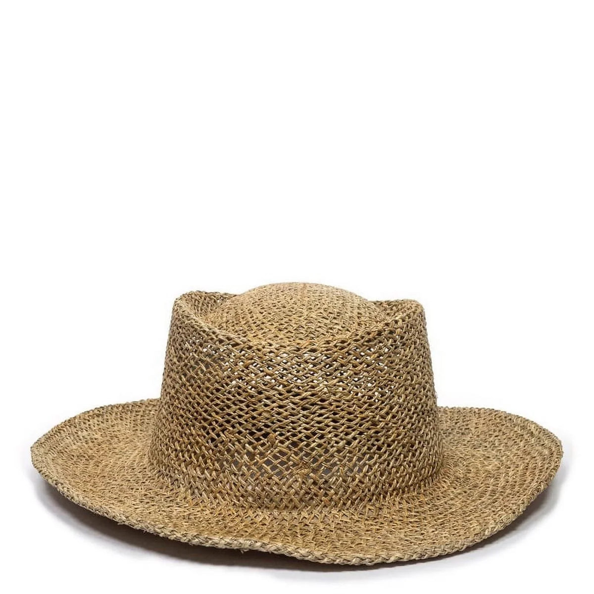 Gambler Straw Cap Hat-Natural Outdoor STW-100