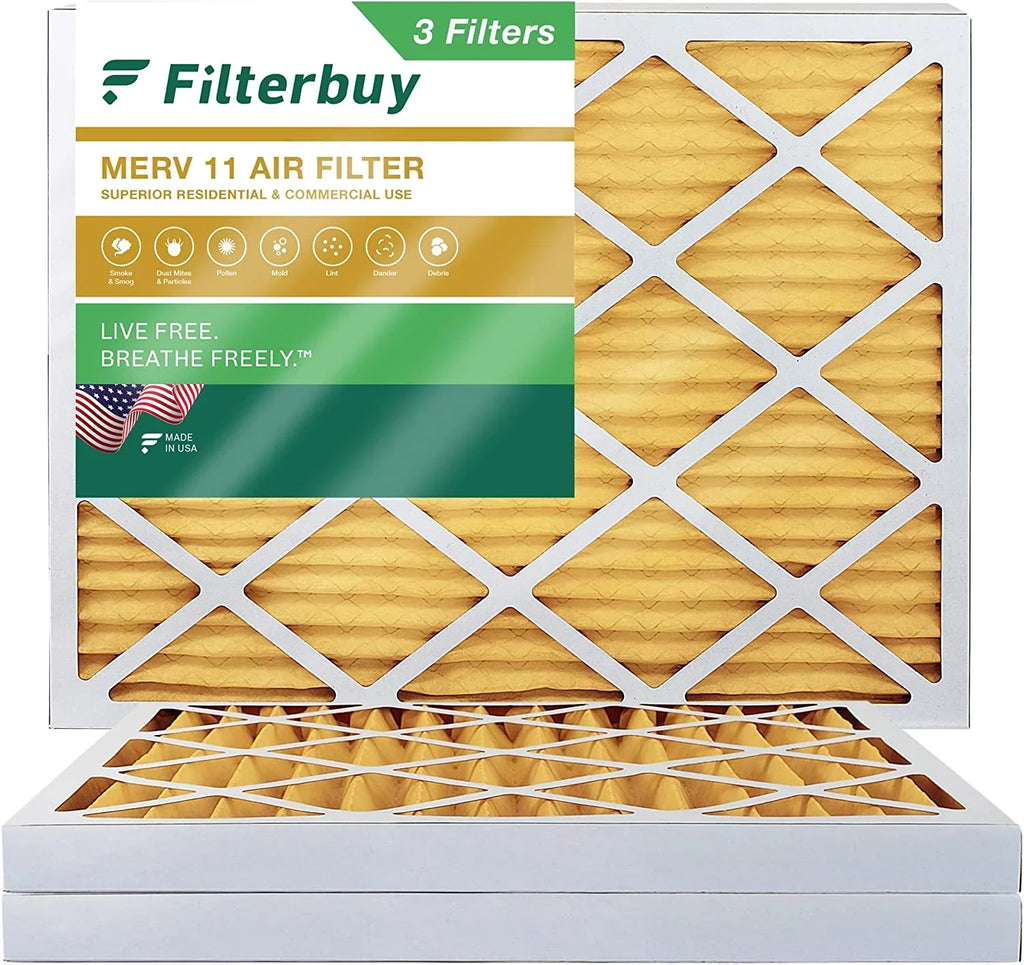 Furnace Air 20x25x2 MERV (3-Pack) AC Filterbuy HVAC Filters 11 Pleated