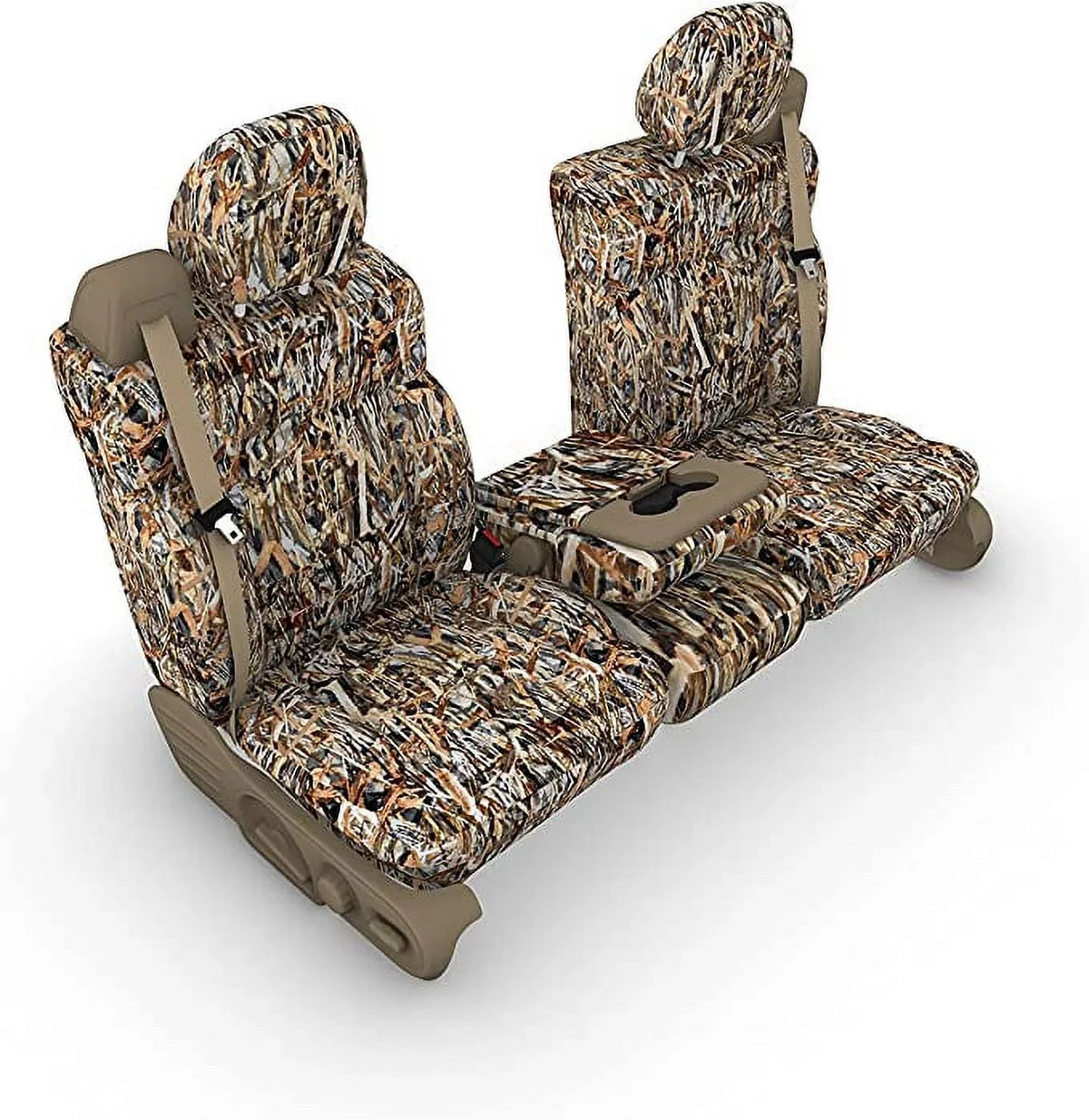 40/20/40 Seat in Opening F150 Console Headrests With Cab Ford Center Camo 2004-2008 and Split Front Super XLT Endura Adjustable F369