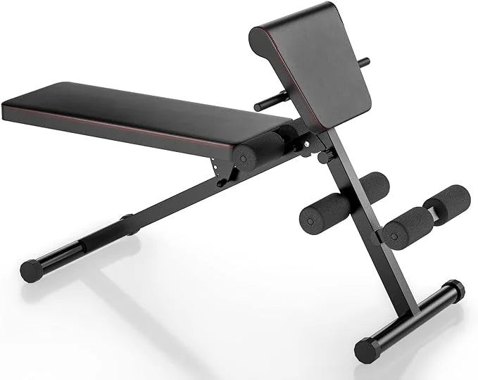 Gear Foldable Up/Push Training Black Workout Exercise/Sit Up Core Leg Home Strength Adjustable BENCH Weight Fitness