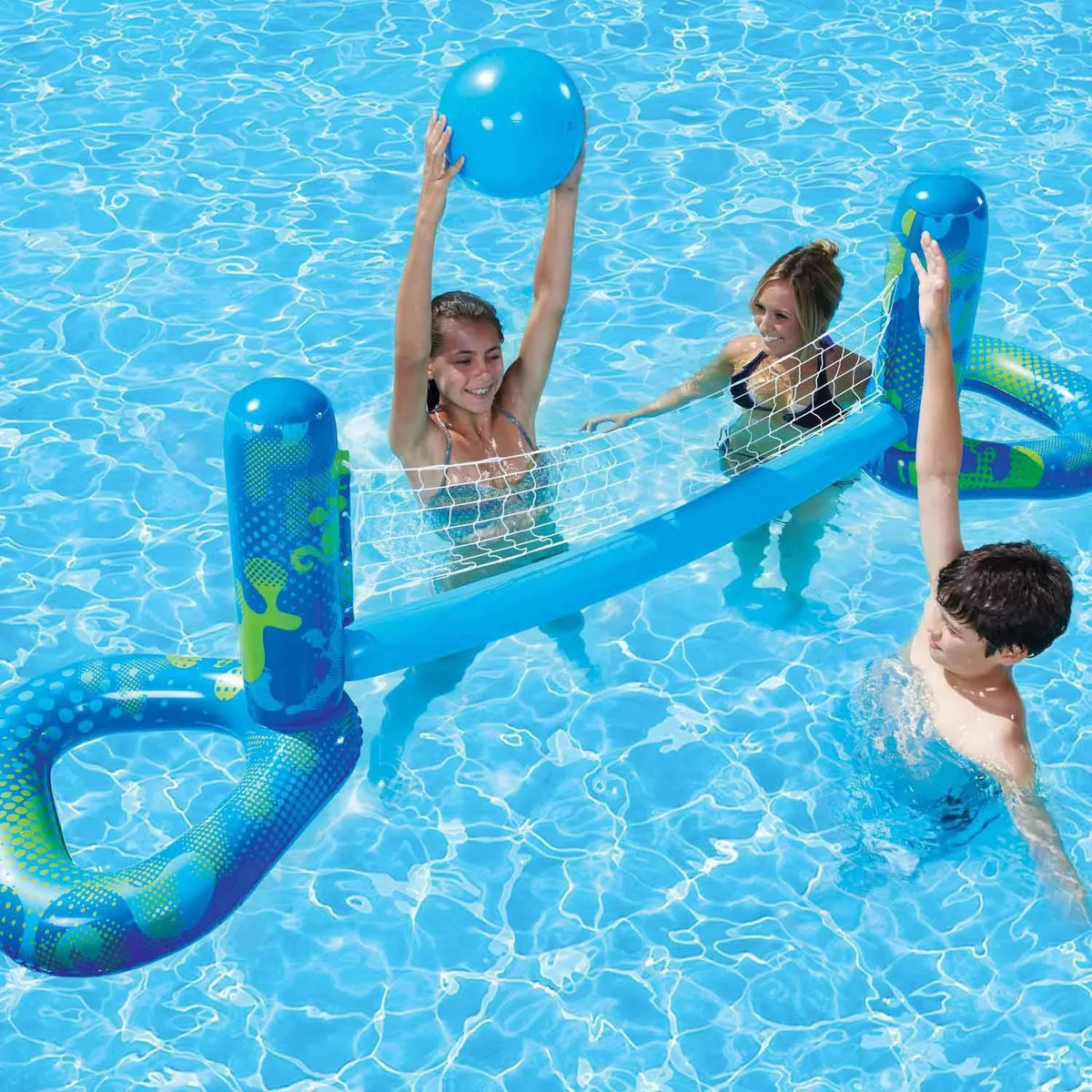Poolmaster Volleyball Pool Swimming Game game Inflatable Set net ball) (Includes &