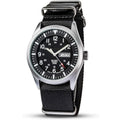Work Casual Army Watches Sport Military Wrist Watch, Waterproof Band Date Men Field for Mens Analog 12/24 Day Hr Black Outdoor Wristwatch, Tactical Nylon