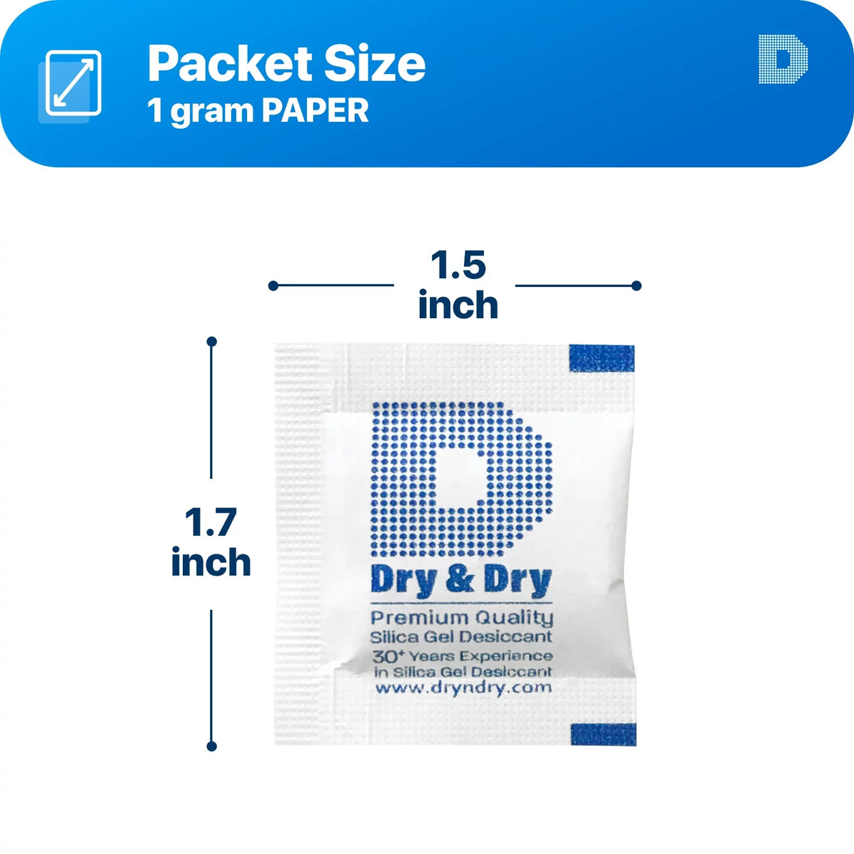 1 Gram - Dehumidifiers Compliant) Dry" Paper (FDA Desiccant "Dry Premium Gel Silica Rechargeable & Packs] Packets [1000