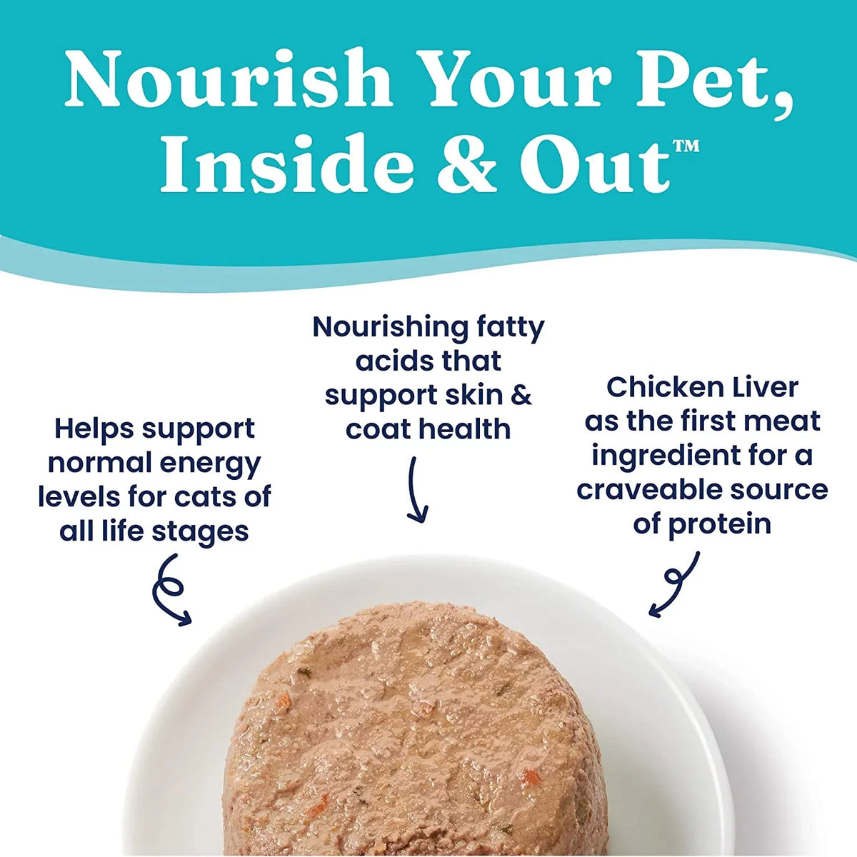 Pate & & Cat Liver Sensitive Solid Skin, Cats 16ct/6oz Wet Food Grain Coconut - Tropical Blendz for Cat - Senior Healthy Digestion, Oil Food for - Coat Wet Adult Free Can Gold Chicken & Stomach Real