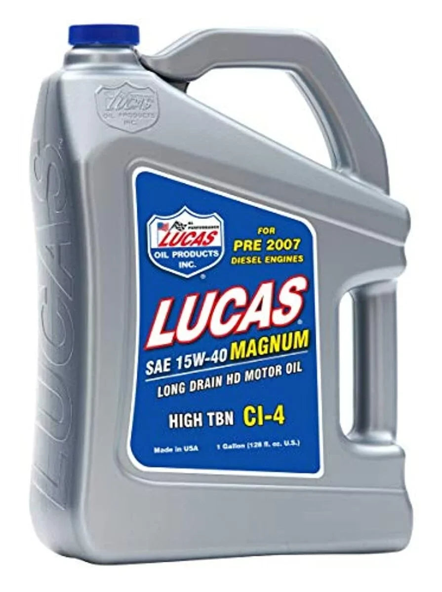 Lucas Duty 128oz. 10076 15-40 Oil TBN Heavy Truck Oil High Motor