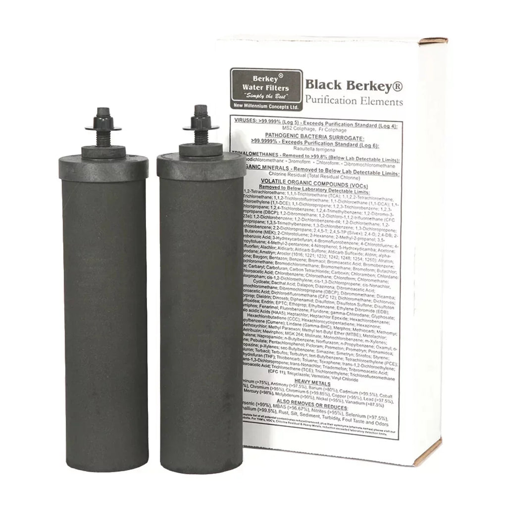 Berkey Gallons Carbon Filters Black 2 Big Water Filter - 2.25