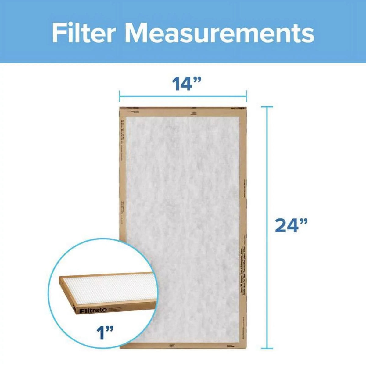 Pack Basic 14x24x1 Filtrete 24 of FPL23-2PK-24 Filter