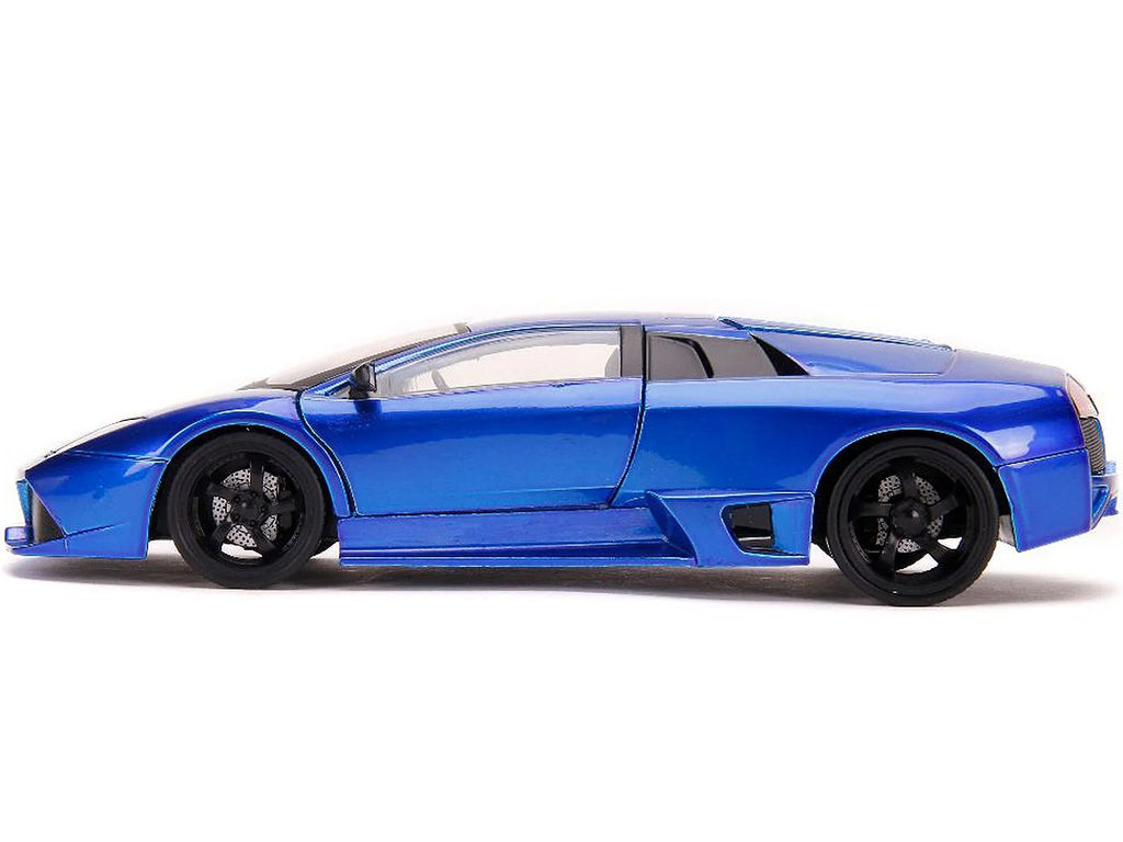 Diecast Spec Hyper Lamborghini Blue Car, Murcielago Model Jada 32279 LP640 Scale Candy 1-24