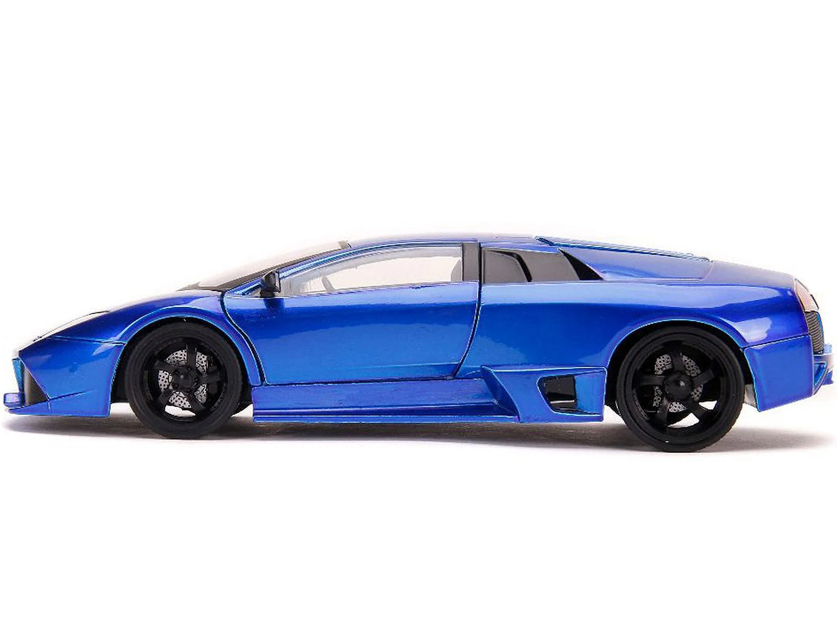 Diecast Spec Hyper Lamborghini Blue Car, Murcielago Model Jada 32279 LP640 Scale Candy 1-24