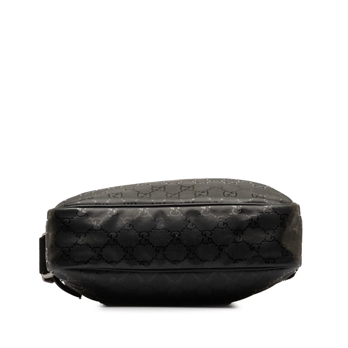 Fabric Canvas Imprime Pre-Owned Bag GG Gucci Unisex Crossbody Black (Good) Coated Authenticated
