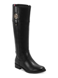 M Block Zip-Up TOMMY Heel Black Riding Imina Logo Womens WC Flex HILFIGER Gore 7 Boot Padded