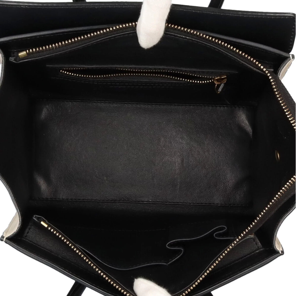 Pre-Owned Ladies Shopper Handbag Celine Leather Beige Luggage Micro (Good)