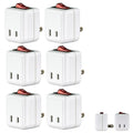Lighted Single Power Switch Port Off Outlet Wall X Control Tap Pk On 6 Adapter