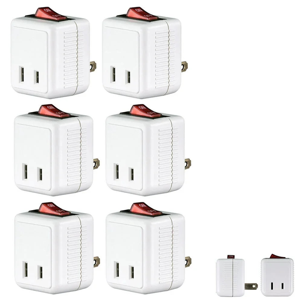 Lighted Single Power Switch Port Off Outlet Wall X Control Tap Pk On 6 Adapter