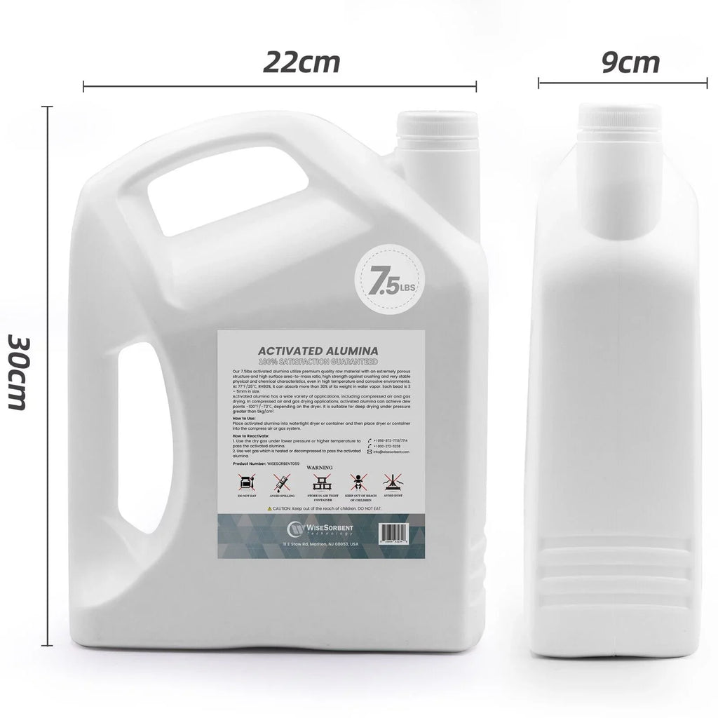 Activated 7.5LBS Reusable Dehumidifier Alumina, Wisesorb Alumina Desiccant, Desiccant