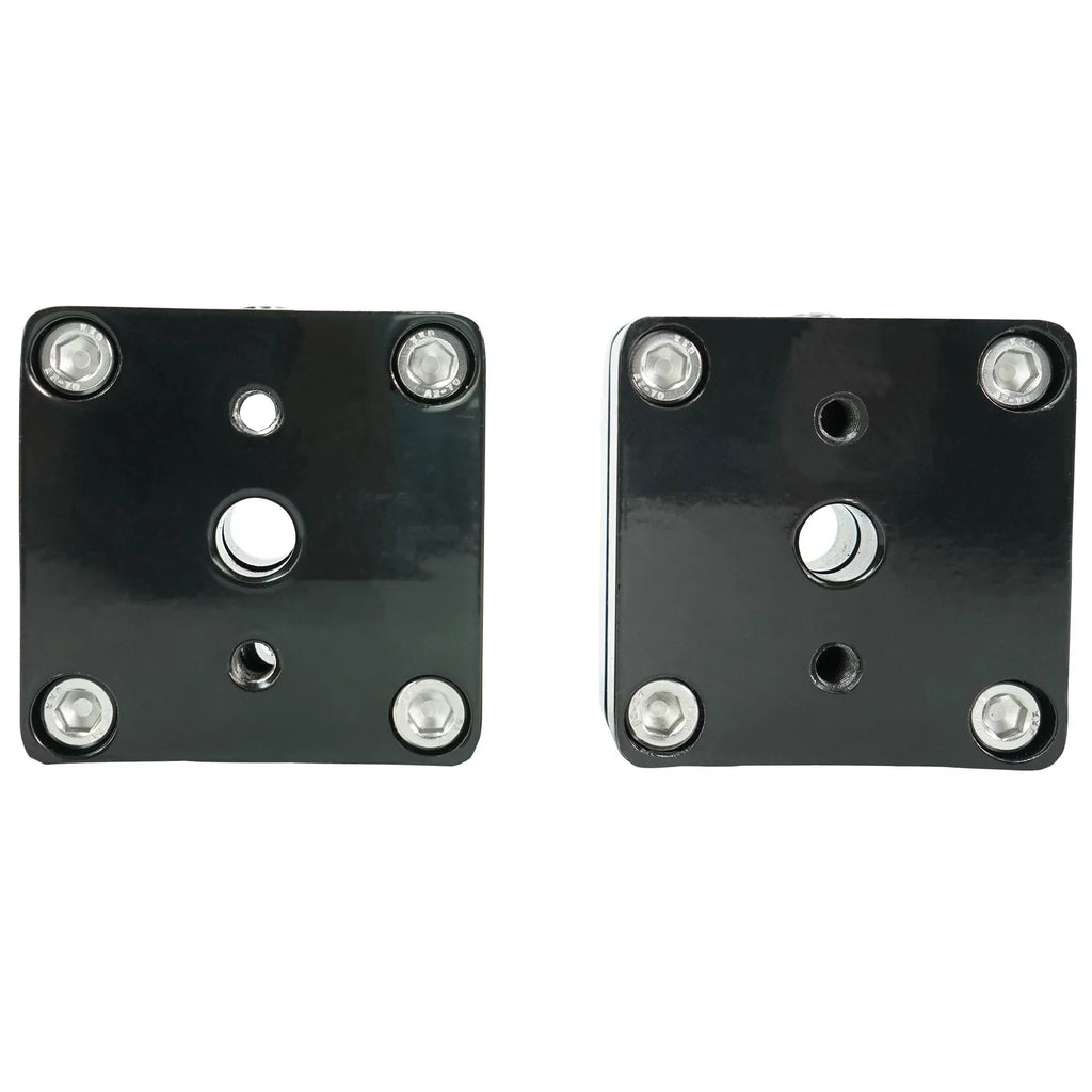 Mount Surface Rockville 5.25" Speaker 2) Black Swivel 360° Aluminum MAC525B Pods