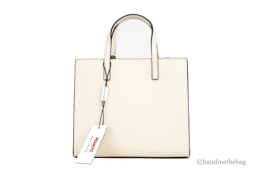Ivory Tote Marc Small Jacobs Pebble Bag Crossbody Grind Leather X Peanuts
