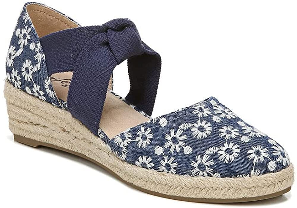 Flip Sandals LifeStride 8.5 W Blue/White Kascade Women's & Size Flops