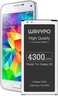 Li-Polymer 4300mAh S5 y S5 S5, Galaxy for (Upgraded) Samsung y for G900A Galaxy y AT&T, Replacement