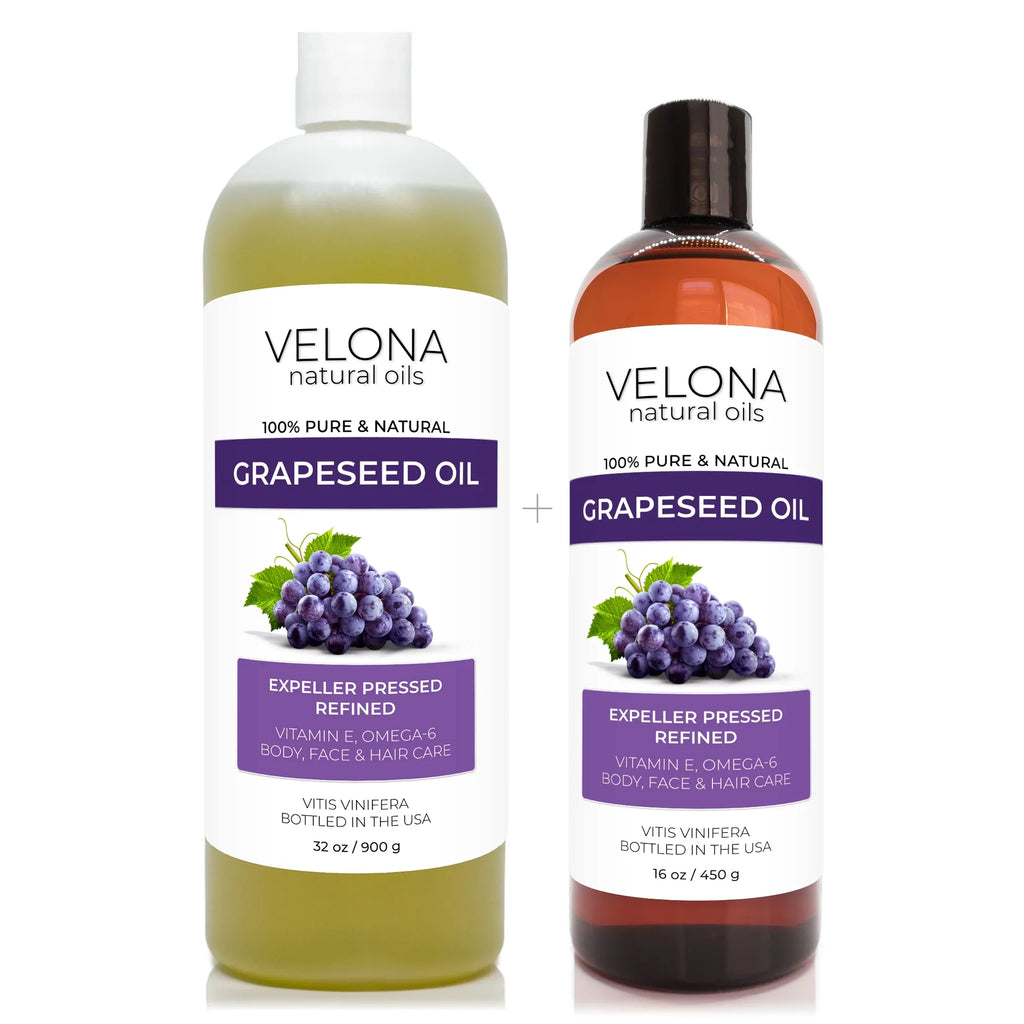 Body, Oil Oil 32 Skin, Hair Pure Natural | Velona and Carrier Cold | Cooking, | - oz Refined, 100% Face, Care pressed Grapeseed
