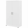 Row Pemberly Cabinet Engineered in White - Storage Tall Wood Garage