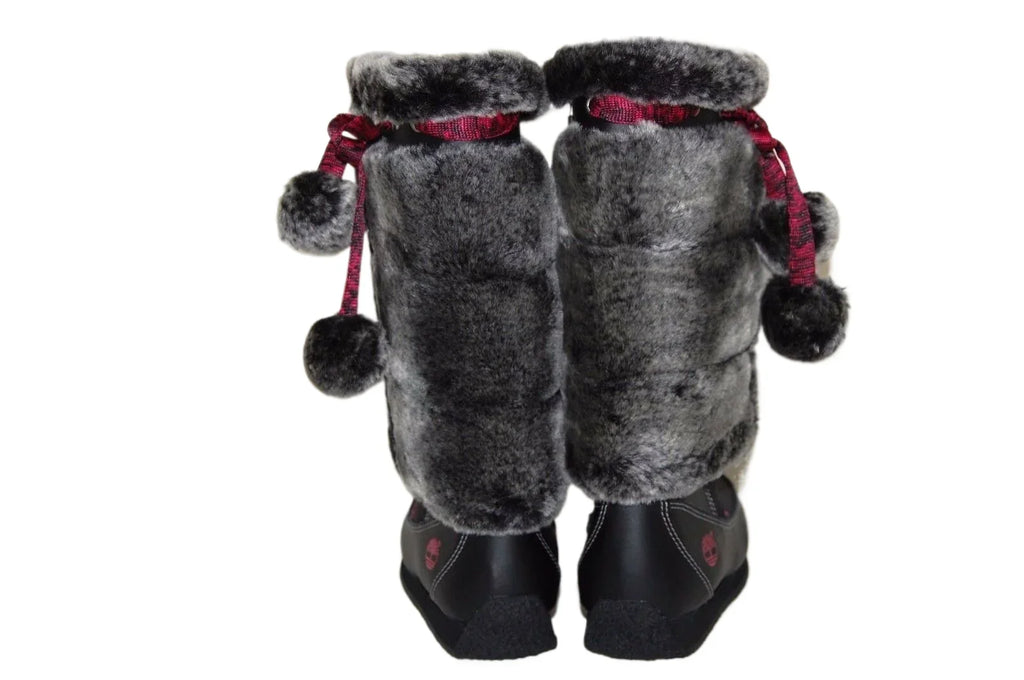 US Black Timberland Preschool Tall Youth Winterberry size 59794 1.5 Boot Fur Medium