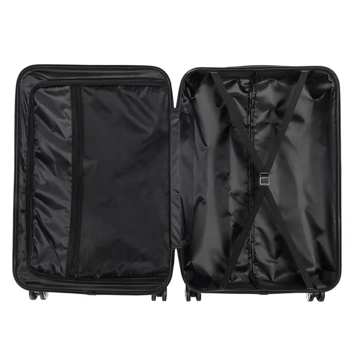 28" 20" - Trolley Case Gray 3-in-1 / Portable Travel Lightweight / Set ABS 24" Suitcase Dark