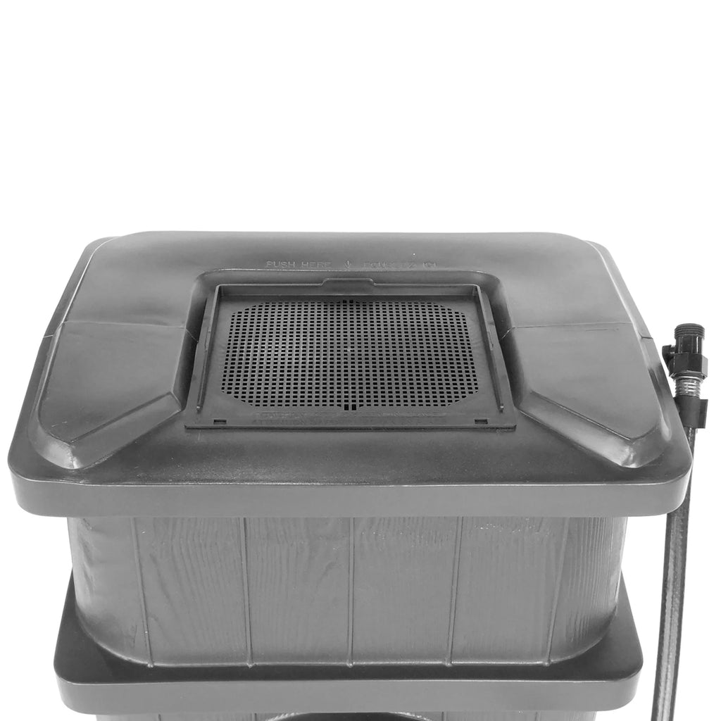 Rain Wood Home FCMP Grain Outdoor Barrel Outdoor Catcher WG4000-GRY Water
