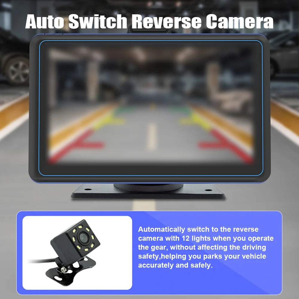 Car Compatible Compatible Stereo BT Compatible USB Android USB 720P Car Portable Portable 12 7'' Player MP5 Camera Audio Pinnaco Auto Dual Nebublu 720P Car 5.0 Dual Car 5.0 Stereo,Receiver Car