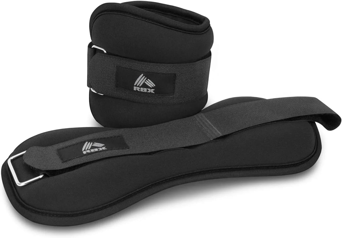 2) for Men (Set RBX Therapy Walking, - Soft Training, Physical and Resistance and of Material Weights Wrist Straps, Touch Jogging, Velcro Women Made - for Ankle and
