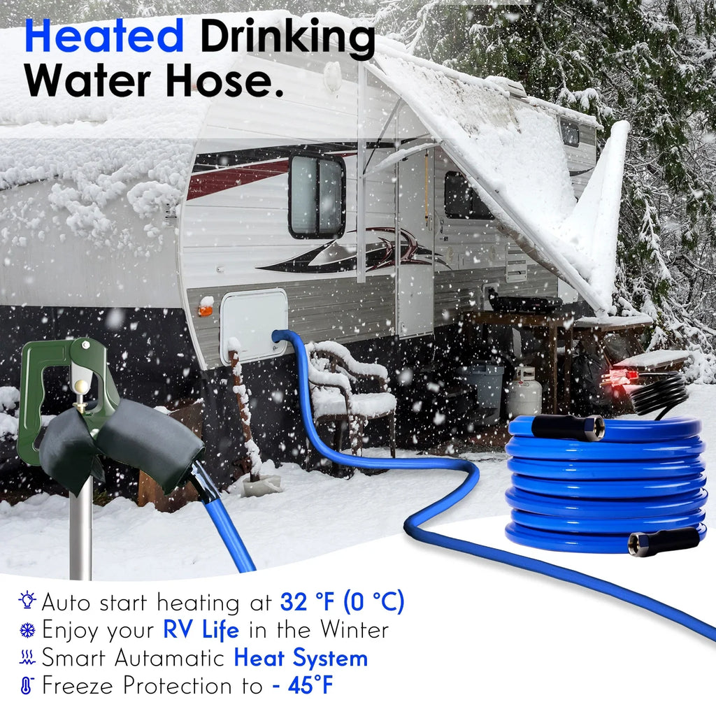 Garden for Rv 100FT Drinking Accessories, Water Water Water RV,-45 Heated Hose Hose,Rv Hose,Rv ,Antifreeze
