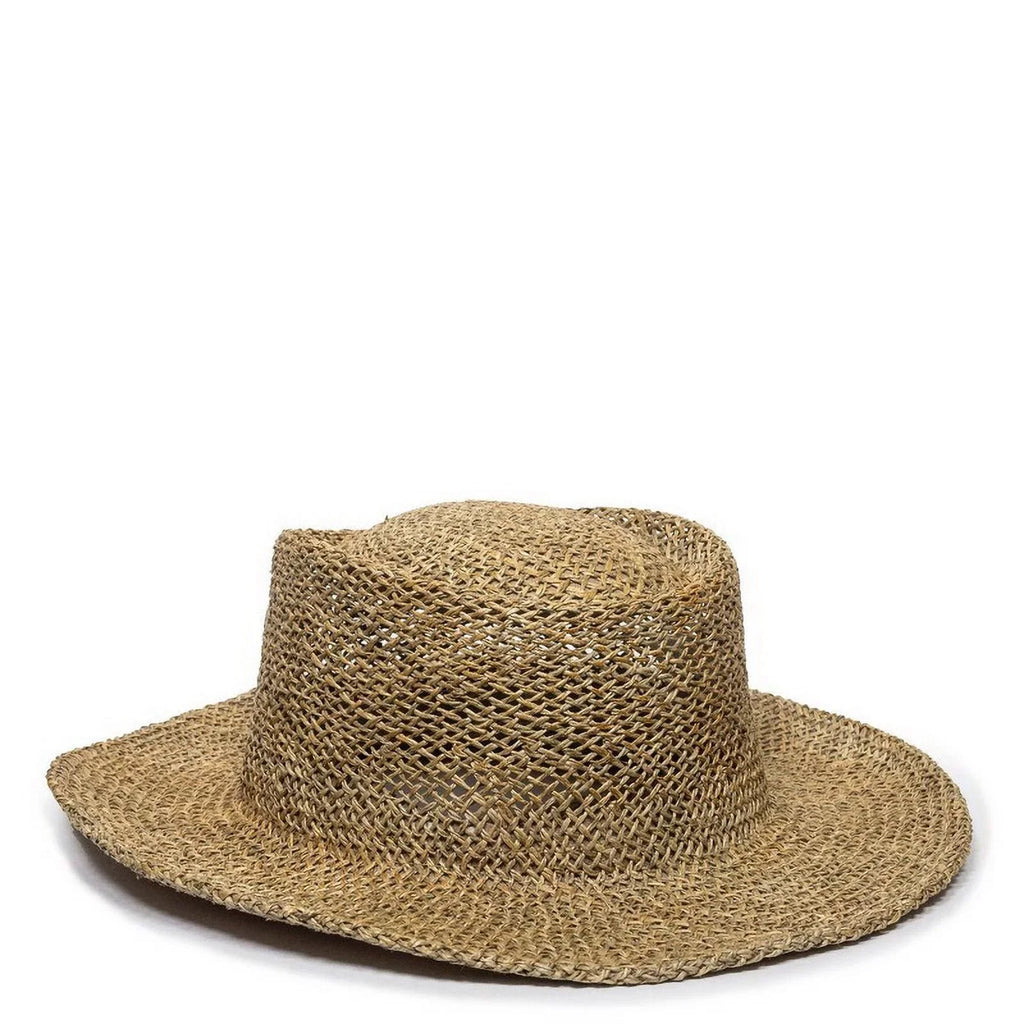 Gambler Straw Cap Hat-Natural Outdoor STW-100