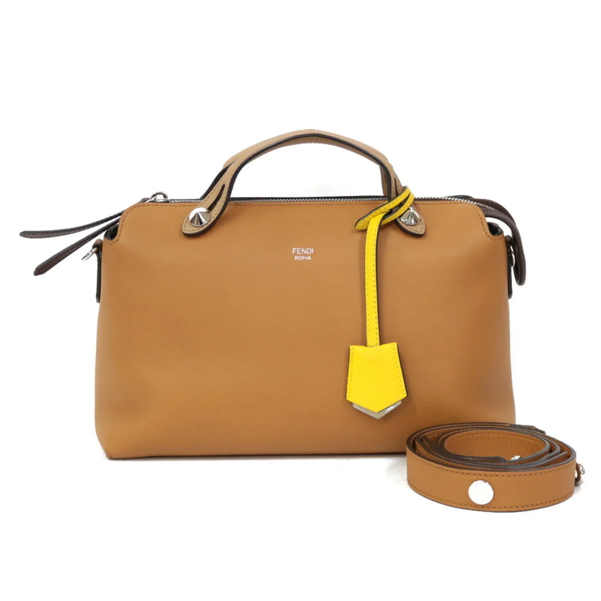 Way Shoulder FENDI Ladies Pre-Owned Brown Bag The By (Fair) Handbag