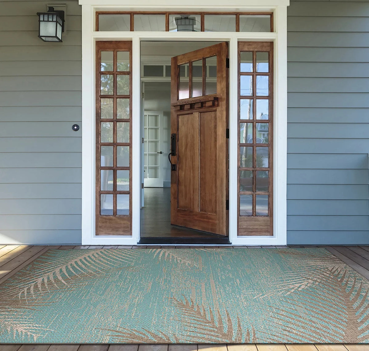 Rug, ft. x in. Palms Couristan Monaco 10 3 24293134023710U Tropical 7 2 ft. in. Aqua