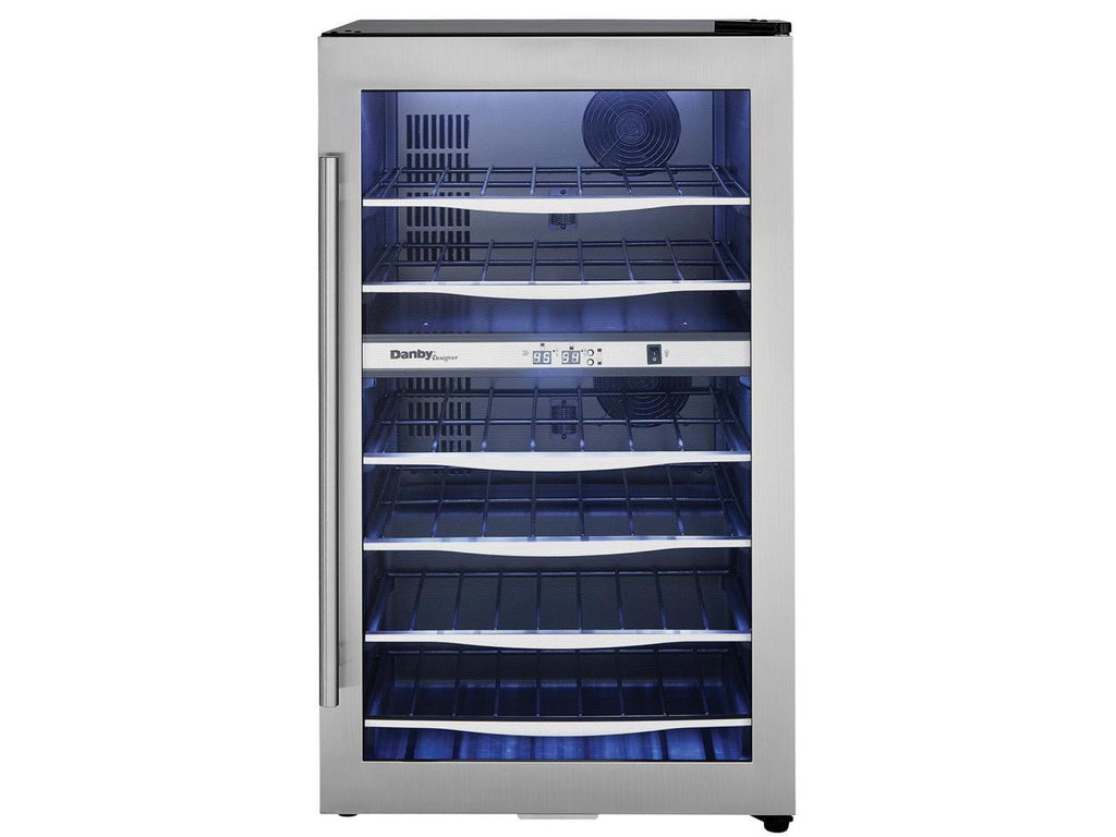 Wine Danby Designer LED Cooler Compact Light Bottle DWC040A3BSSD Refrigerator 38