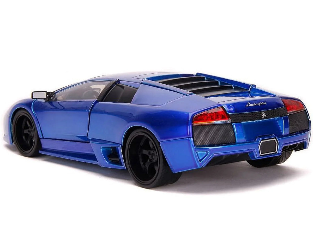 Diecast Spec Hyper Lamborghini Blue Car, Murcielago Model Jada 32279 LP640 Scale Candy 1-24