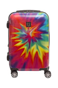 Hardshell Rolling Inch Wheels, Dye Tie-Dye Suitcase Rainbow Swirl On 22 Luggage, Carry Tie with