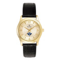 Steel with Women's Stainless Gold/Black Watch Skyhawks Leather Bulova Band Tennessee-Martin