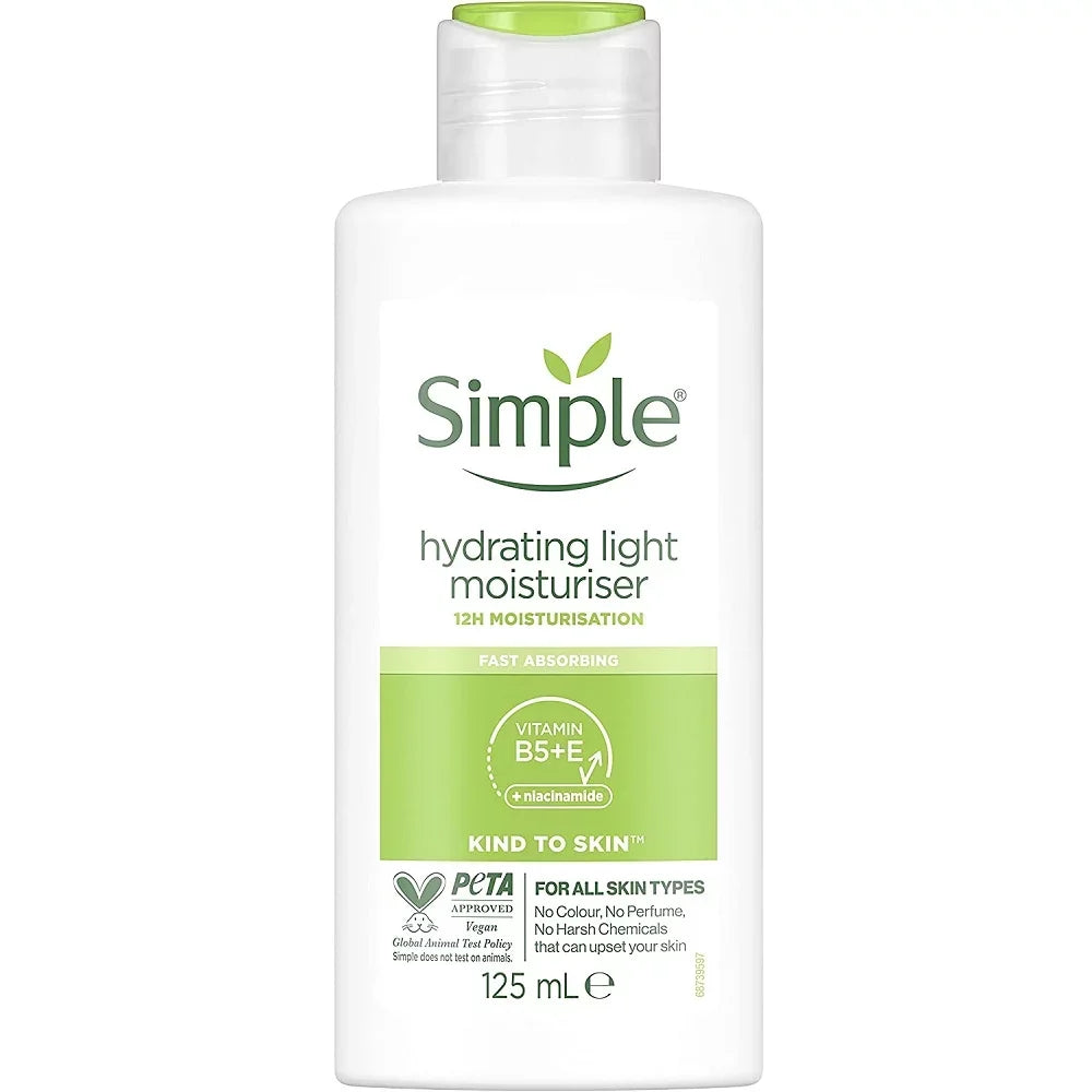 Hydrating to Simple of Light (Pack 125ml 6) Kind Skin Moisturiser