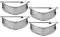 Net w/ Small Bar Cargo (4 and for Bed, SUV, 40" Trailers Pickup Truck Pack) 70" Storage Use in - Adjustable