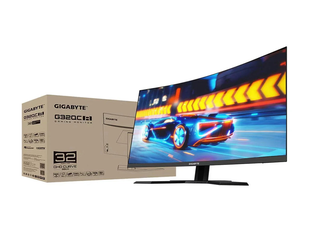 1.2, FreeSync G32QC HDR400, Monitor QHD Gaming 32" DisplayPort Premium 1 1ms Pro, 3.0 VESA A 165Hz 1440, DCI-P3, x 2 x 2K HDMI Curved GIGABYTE 2,0, x 2560 93% USB x 2