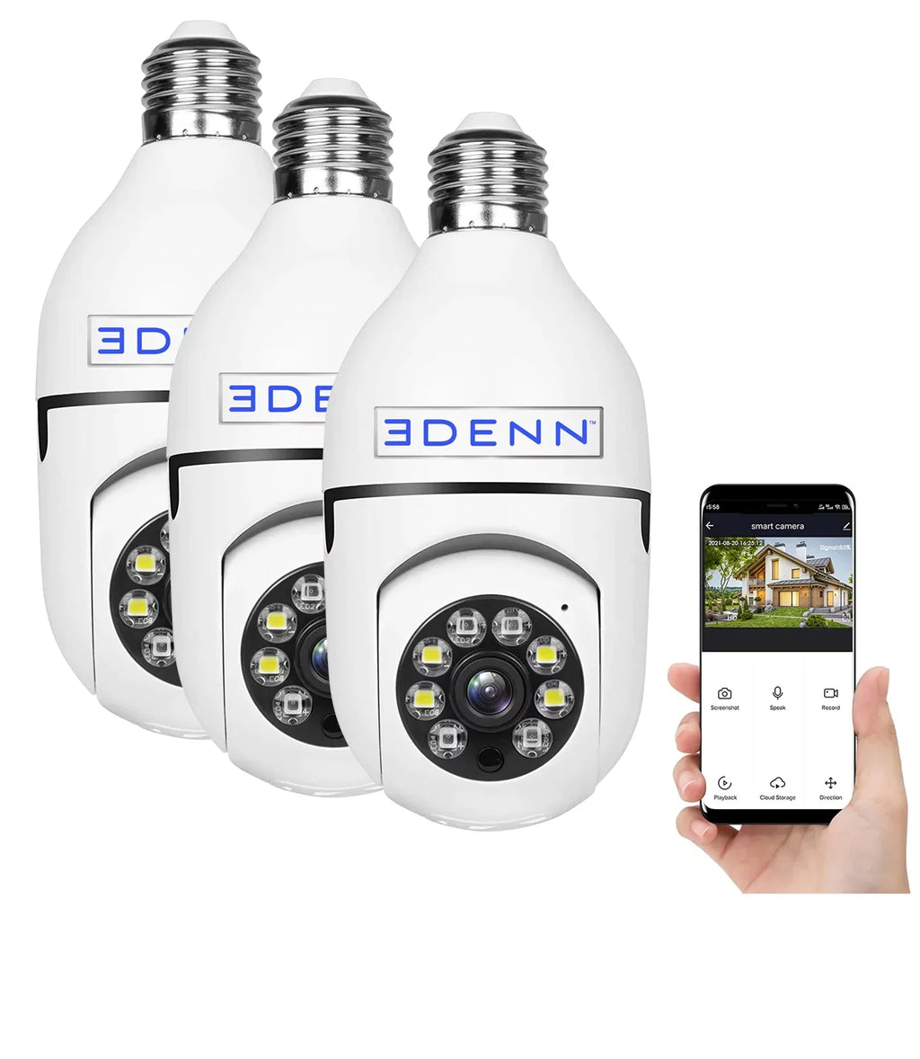 i-defend bulbs Edenn security 3 pack camera