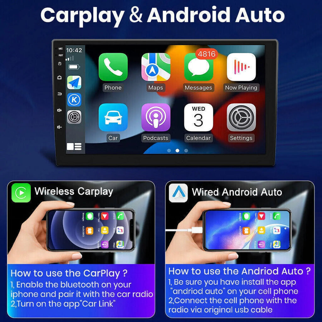 2+32G, GPS Carplay Honda Stereo Auto Video Accord Camera Black 12 WIFI 1280*720 Android Car Backup Radio Player Wireless for 2008-2013 Android 8 SWC Screen Navigation 10.1" Support