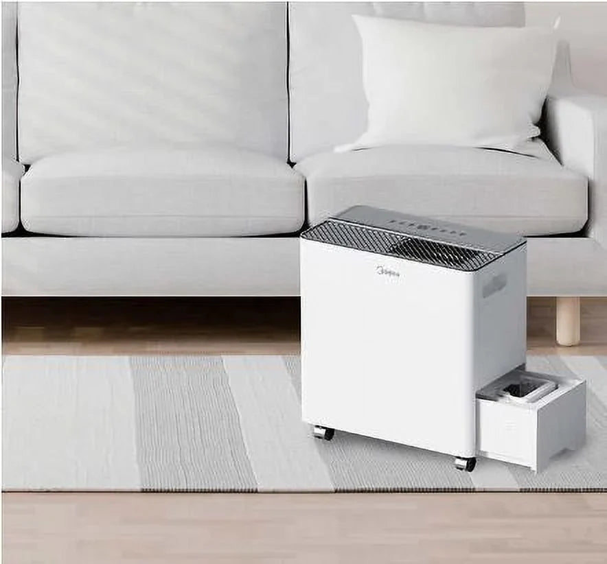 Works Smart Certified Dehumidifier with Midea with Energy Wi-Fi. and Star Pump, .Model Google. MAD50PS1AWT-C. Alexa 50-Pint Built-in